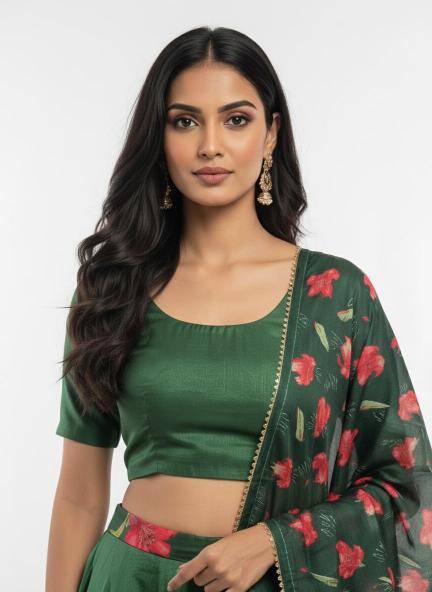 Artriddhs Dola silk D NO DEGITAL 11 Green Designer lehengha choli wholesale